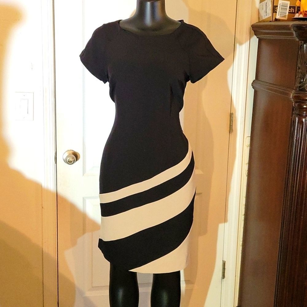 BRAND NEW SANDRA DARREN ROUND NECK SLEEVELESS WOMEN"S DRESS